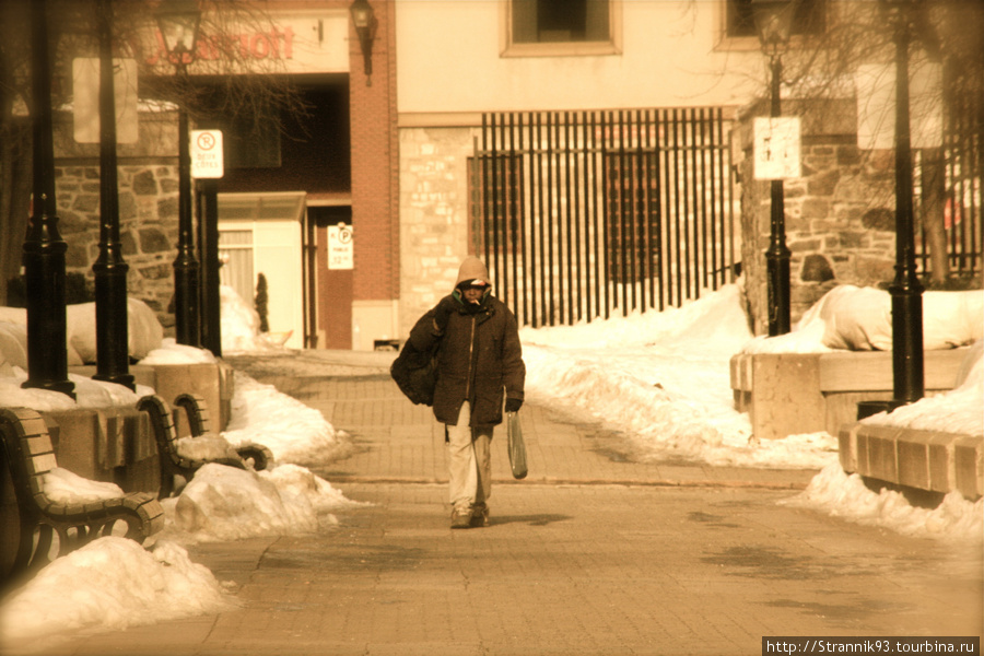 Страый город — зимой вымирает. Монреаль, Канада
