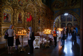 В церкви Михаила Архангела в Михайловском златоверхом монастыре в Киеве