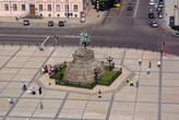 Площадь Богдана Хмельницкого — вид с колокольни у Софийского собора
