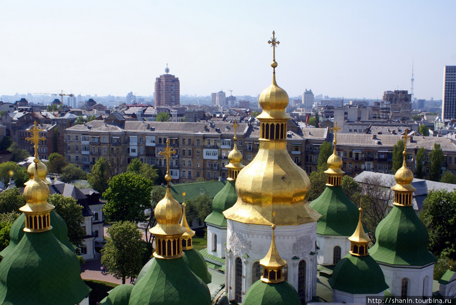 Софийский собор в Киеве — вид с колокольни Киев, Украина