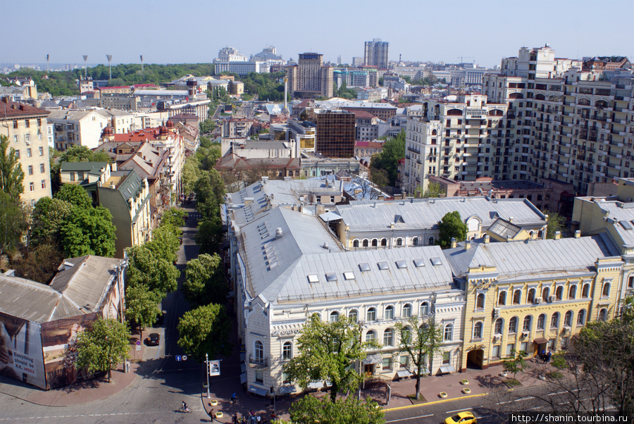 Вид с колокольни Софийского собора в Киеве Киев, Украина