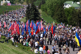 Торжественная демонстрация на 9 мая в Киеве