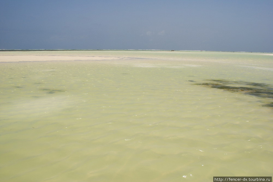 Радуга океанской воды Остров Занзибар, Танзания