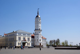 Советская площадь и городская ратуша в Могилеве