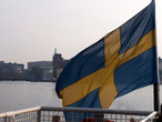 Флаг Швеции. Отчалили