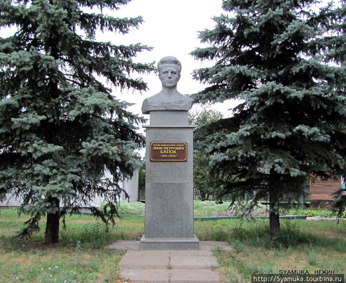 Памятник Герою Советского Союза Я. П. Батюку. Нежин, Украина
