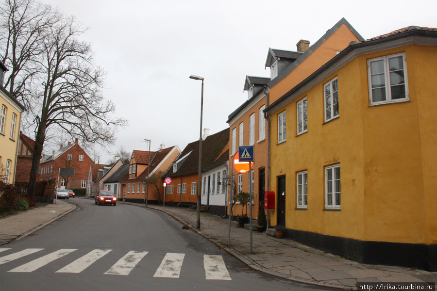 Старинные улочки древней столицы Роскильде, Дания