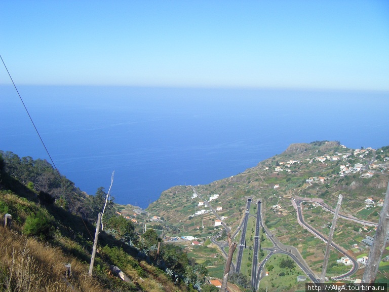 Вид с утёса Cabo Girao Регион Мадейра, Португалия
