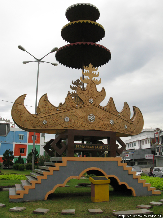 Герб города (и провинции) Лампунг Суматра, Индонезия