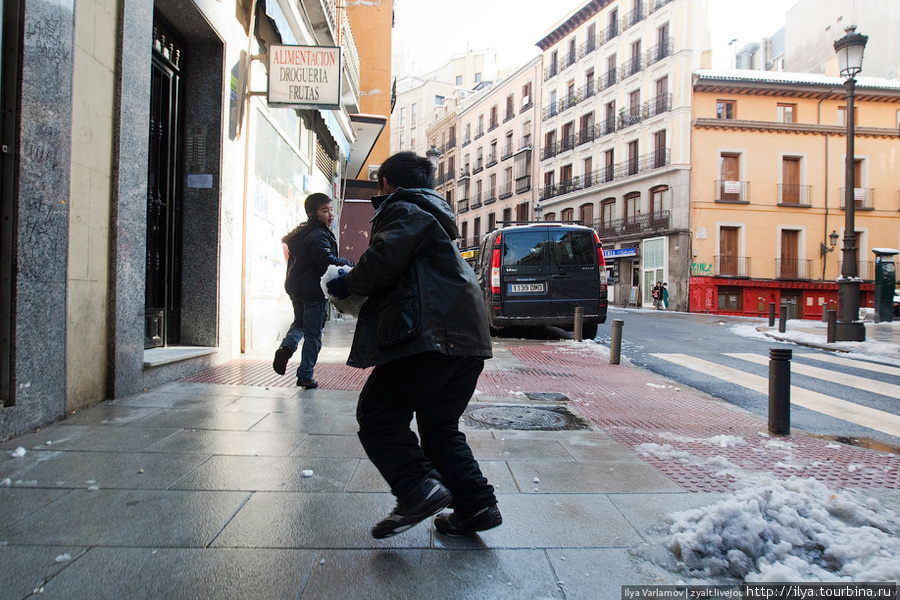 Обратите внимание, на чистых улицах. Мадрид, Испания