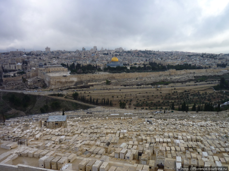 Еврейское кладбище на Масличной горе Иерусалим, Израиль