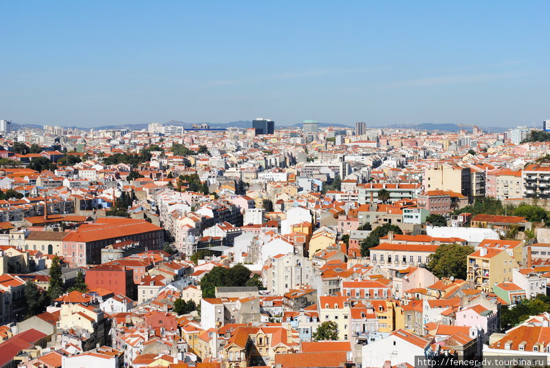 Красные крыши Лиссабона Лиссабон, Португалия