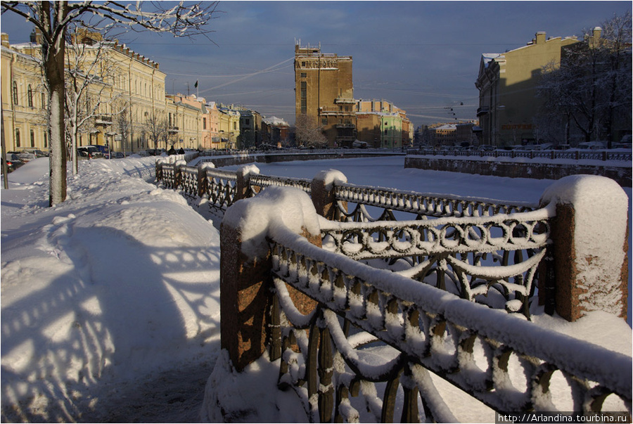 Набережные петербурга зимой