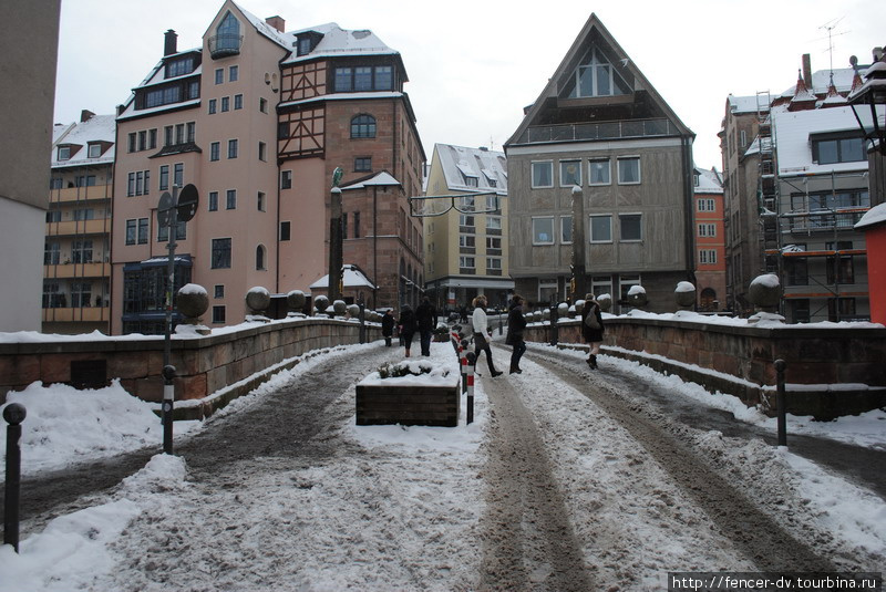 Белый старый город Дюрера Нюрнберг, Германия