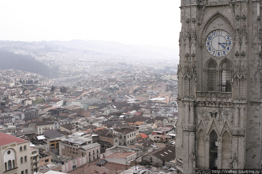 Самая большая неоготическая базилика в Южной Америке Кито, Эквадор