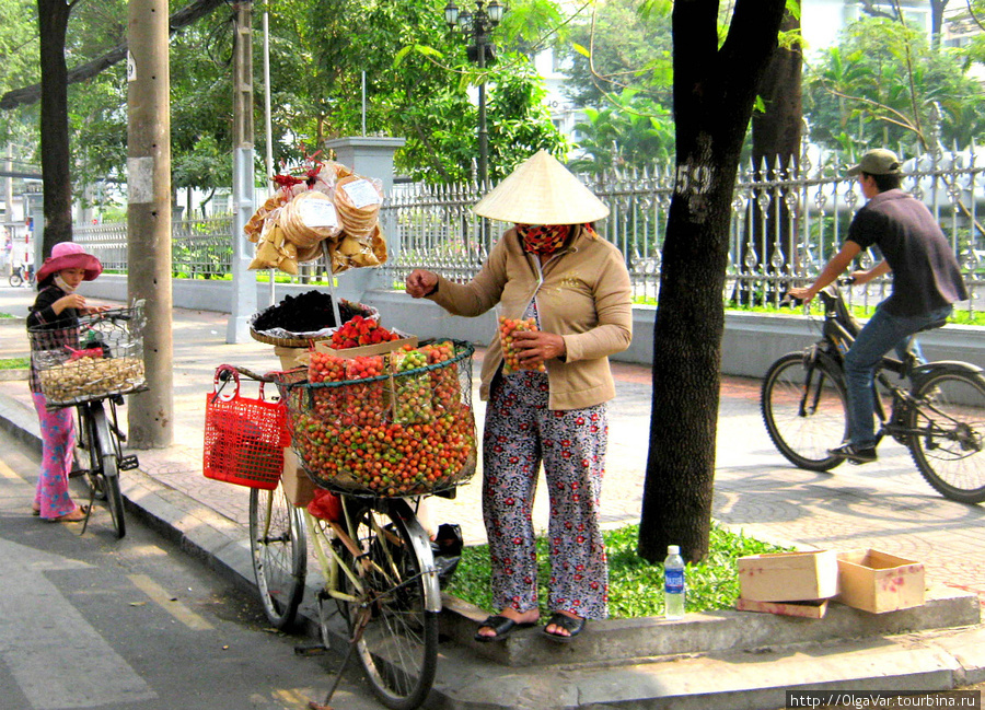 Сайгон. Продавец клубники. Вьетнам