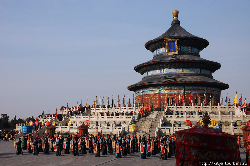 Новогоднее представление в Храме Неба Пекин, Китай