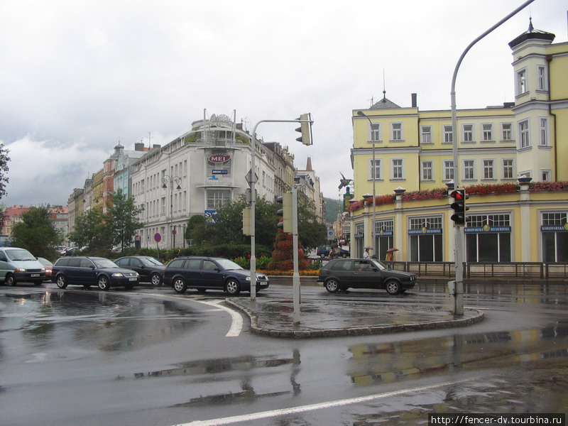 Карловы Вары под дождем Карловы Вары, Чехия