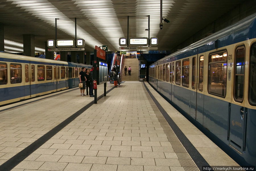 Плотность станций на 1000 жителей является одной из самых высоких в мире. Мюнхен, Германия
