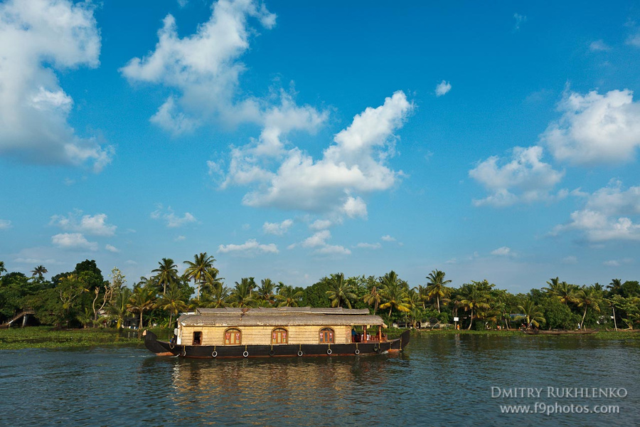 Каналы Кералы - Kerala Backwaters Аллеппи, Индия