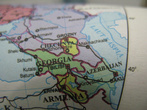 Карта Кавказа в местном атласе мира. Правители Абхазии, Осетий и Карабаха должны вынести протест!