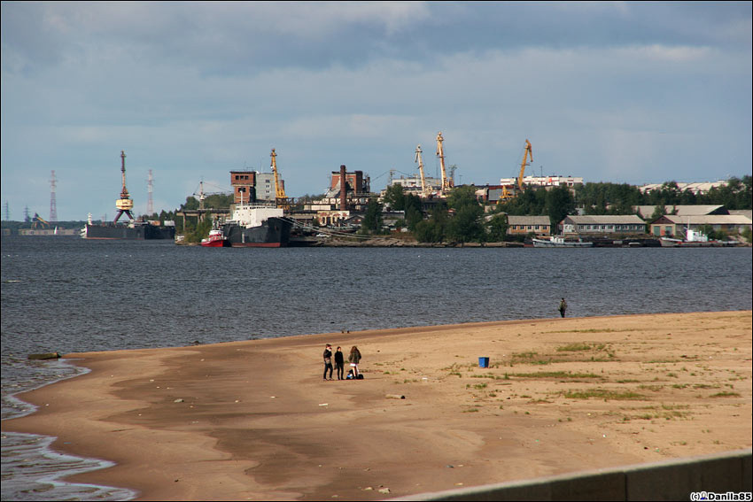 Городская набережная. Архангельская область, Россия