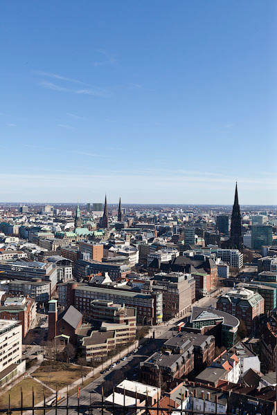 St. Michaelis - самая высокая церковь Гамбурга. Гамбург, Германия