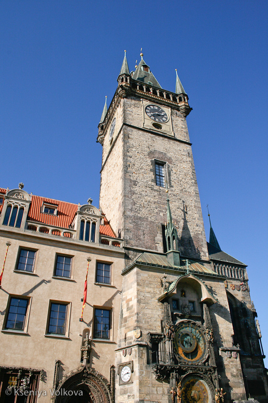 Городская ратуша с астрономическими часами. Прага, Чехия