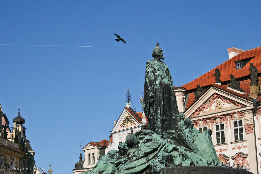 Памятник Яну Гусу. Прага, Чехия