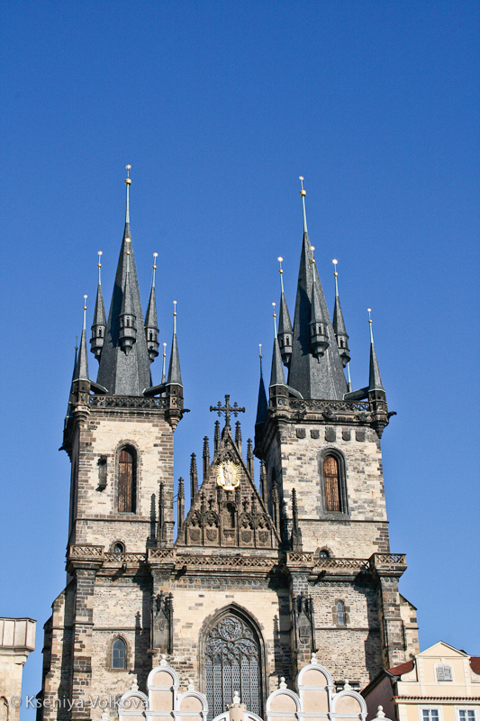 Башни Тынского храма. Прага, Чехия