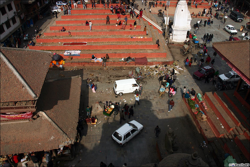 Жизнь на музейной площади. Катманду, Непал