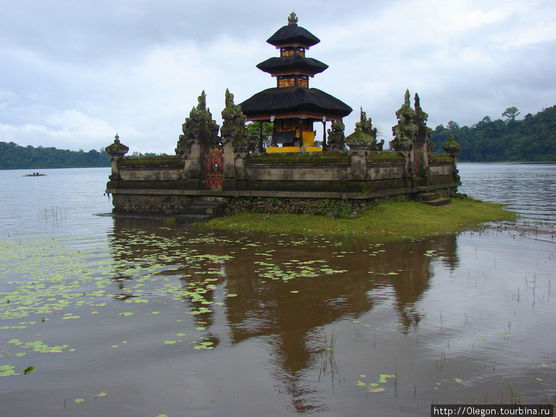 Стерегущий воды озера Бали, Индонезия