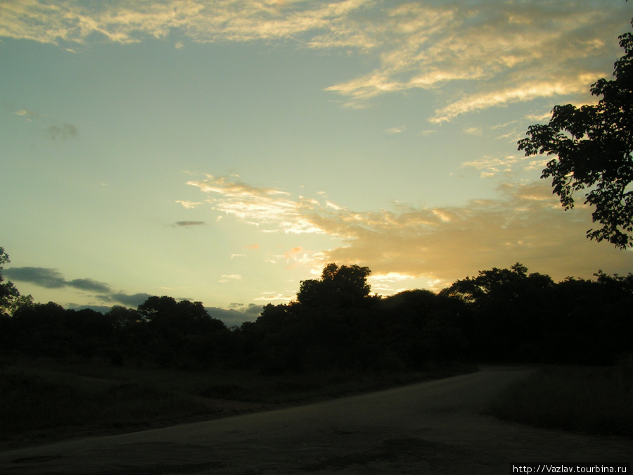 Закат Виктория-Фоллс, Зимбабве
