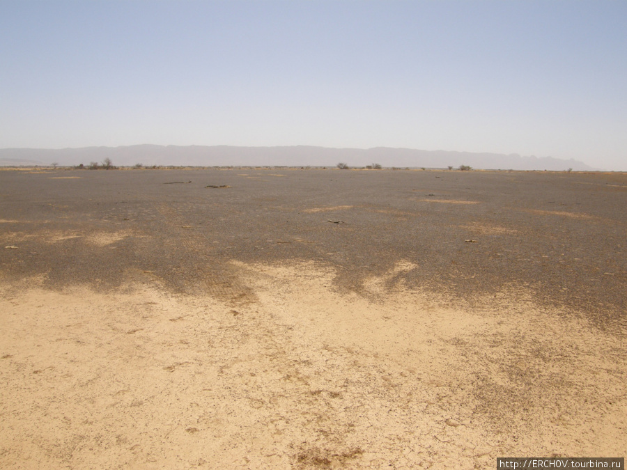 Здесь видно как ветер постепенно выдувает почву. Мали