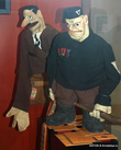 Куклы театры. Слева Гитлер