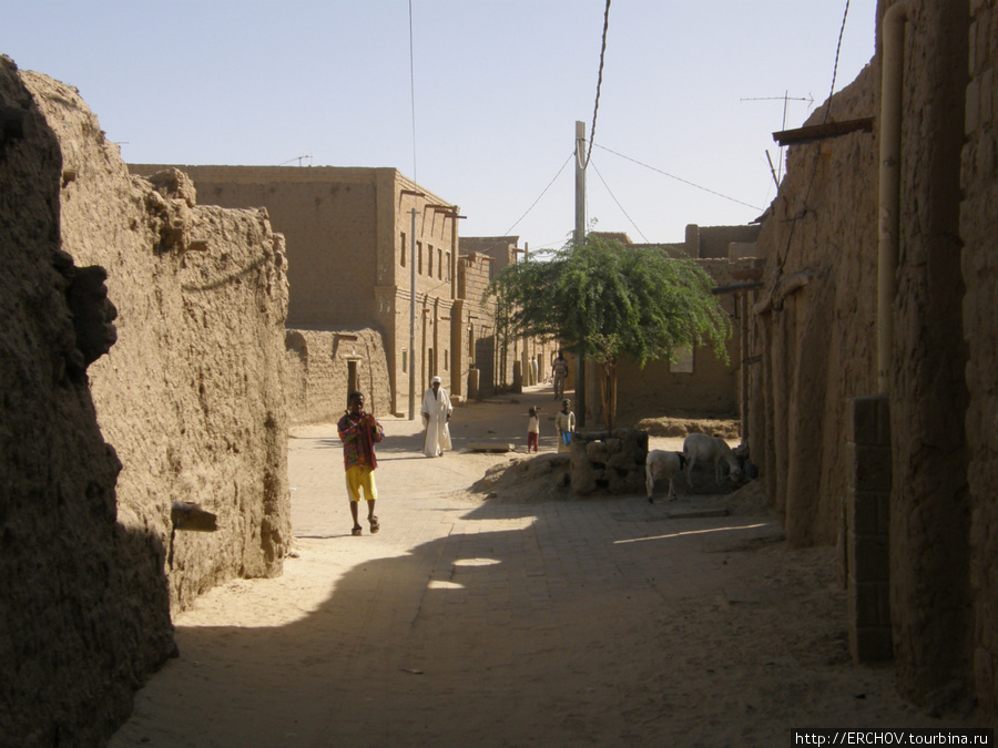 Прогулка по старому городу Тимбукту, Мали