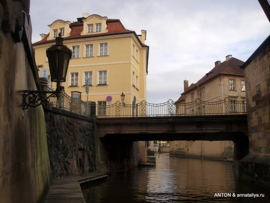 Протока Чертовка Прага, Чехия