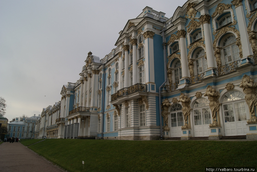 Екатерининский дворец в Царском селе. Санкт-Петербург, Россия
