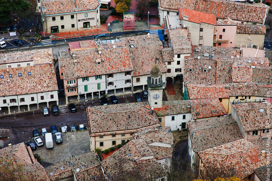 Черепичные крыши города Сан-Марино, Сан-Марино