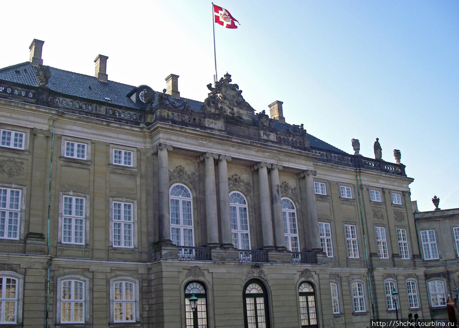 Королевский дворец Amalienborg Копенгаген, Дания