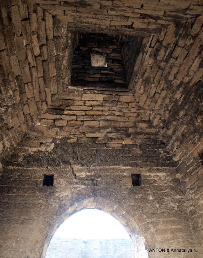 Внутри. Потолки Сураханы, Азербайджан
