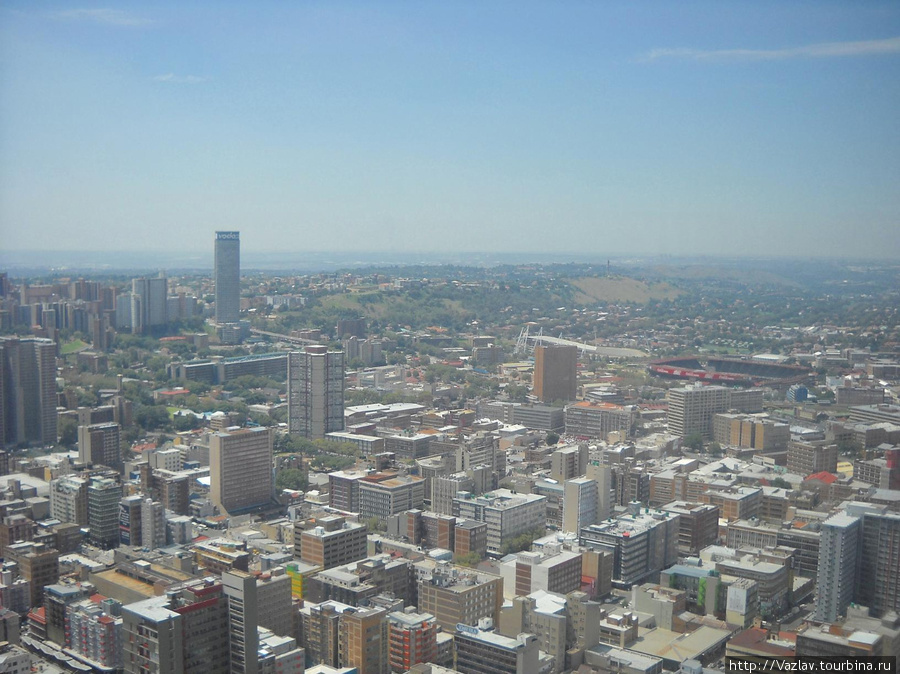Вот так выглядит город с высоты Йоханнесбург, ЮАР