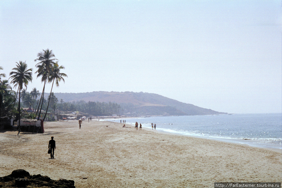 Южная часть пляжа Анжуны Анжуна, Индия