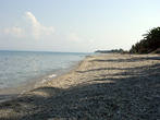 Пляжи между Певкохори и Ханиоти.