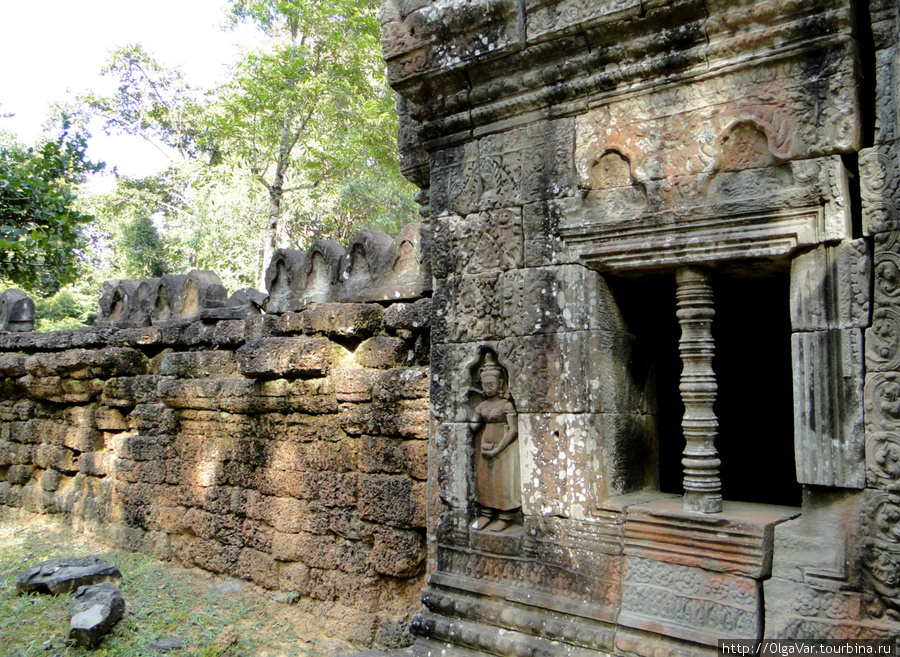 Внутри храма Ангкор (столица государства кхмеров), Камбоджа