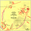 карта святилища на горе Немрут