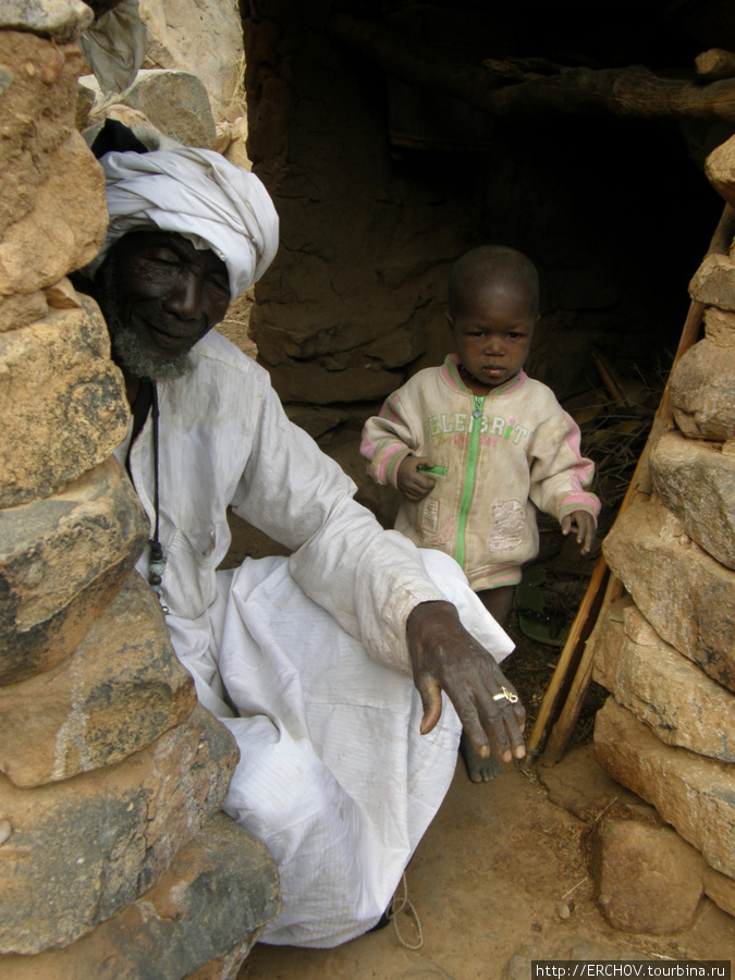 Деревня Юга и её жители Область Мопти, Мали