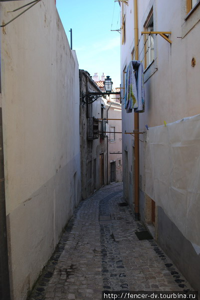 Старый Лиссабон в районе Сен-Жоржи Лиссабон, Португалия