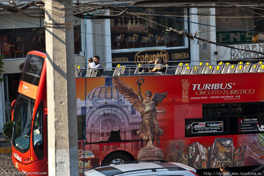 Открытые туристические автобусы часто встречаются в этом городе. На них можно провести время с удовольствием Мехико, Мексика