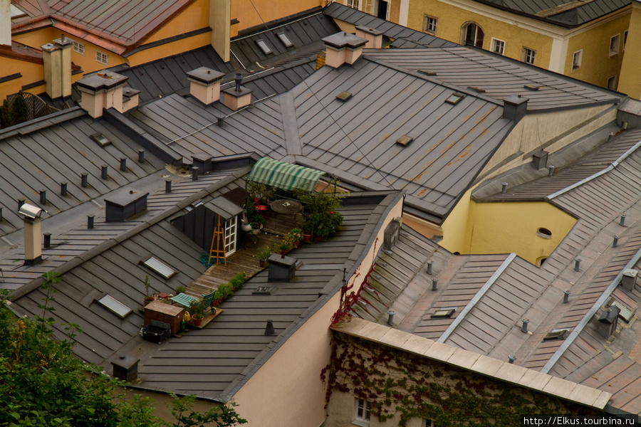 Крыши тоже используют Зальцбург, Австрия